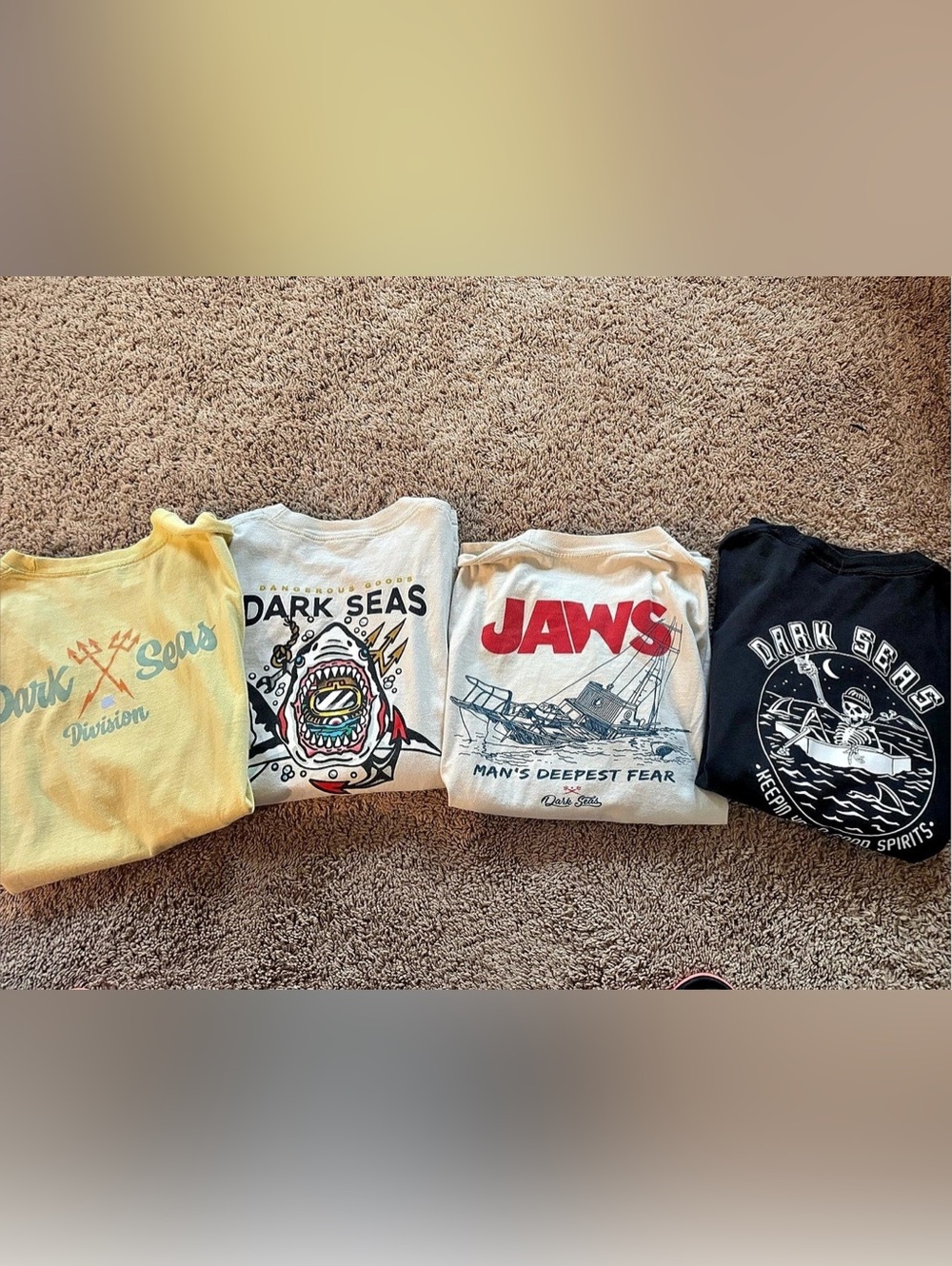 Dark Seas Division Graphic T-Shirt 4-Piece Set L and XL